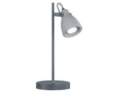 Trio Leuchten Tischleuchte Concrete 802530478, Metall, Schirm Beton, 1 x GU10