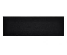 deco-mat Eco Uni Fußmatte mit Rand rutschfest und waschbar – Fussabtreter aus 100% Recyclingmaterial – Schwarz 57 x 180 cm