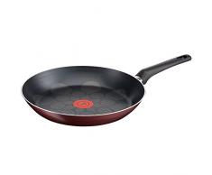 Tefal B34404 CookNClean antihaftbeschichtete Bratpfanne 24cm, Aluminium, bordeaux/bronze