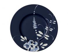 Villeroy & Boch Vieux Luxembourg Brindille Brotteller, 16 cm, Premium Porzellan, Blau