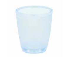Spirella Zahnputzbecher Zahnbürstenhalter Toronto 8,5x9,5 cm - Transparent Weiß