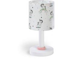 Dalber Unicorns Kinder Tischlampe Einhörner, Plastik, E14, 1 W, Mehrfarbig, 15 x 15 x 30 cm