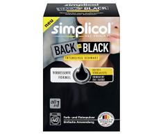 Simplicol Farberneuerung Back-to-Black, Schwarz: Farbauffrischung und -Erneuerung in der Waschmaschine, Hautfreundlich, All-in-1 DIY Färbemischung mit Textilfarbe für Stoffe