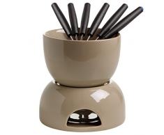 Maxwell & Williams InfusionsT Schokoladenfondue, Keramik, braun, grau, 14 x 14 x 14 cm