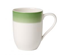 Villeroy & Boch Colourful Life Green Apple Kaffeebecher, 370 ml, Höhe: 10,2 cm, Premium Porzellan, Grün