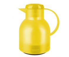 Emsa 508950 Samba Isolierkanne (1 Liter, Quick Press Verschluss, 12h heiß, 24h kalt) hellgelb