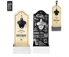 Bistro kv7099 Flaschenöffner Wandtattoo Holz Farblich Sortiert 11,2 x 7,1 x 30,6 cm