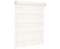 ROLLMAXXX Duo-rollo Doppelrollo Klemmfix ohne Bohren (130 x 150 cm, beige Melange)