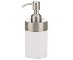 kela Seifenspender Lino aus Kunststoff in weiß, Plastik, 7 x 7 x 16.5 cm