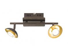 WOFI Spot, Metall, Integriert, 26 W, Braun, 36 x 10 x 160 cm