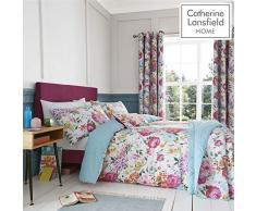 Catherine Lansfield Salisbury Bettwäsche-Set, Polycotton, Mehrfarbig, Doppelbett