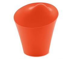 koziol Papierkorb Ba Ba Bin, Kunststoff, solid orangerot, 36,1 x 36,4 x 39,23 cm