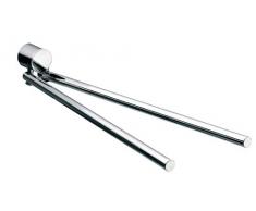 Emco Rondo 2 Handtuchhalter chrom, Handtuchstange 2-armig, drehbar, zur Wandmontage, Länge 464 mm - 45000146