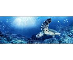 Pro-Art gla1078c Wandbild Glas-Art Blue Sea I 80 x 30 cm