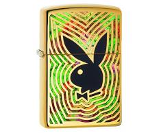 Zippo Feuerzeug PL 29252 Playboy 60002841 Benzinfeuerzeug, Messing, high Polish Brass, 1 x 3,5 x 5,5 cm