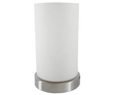 Wofi Tischleuchte, 1-flammig, Höhe 17 cm, ø 9 cm, nickel-matt 830701640170