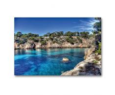 Premium Textil-Leinwand 90 x 60 cm Quer-Format Mallorca Cala Pi Impressionen | Wandbild, HD-Bild auf Keilrahmen, Fertigbild auf hochwertigem Vlies, Leinwanddruck von JÃ¼rgen Seibertz