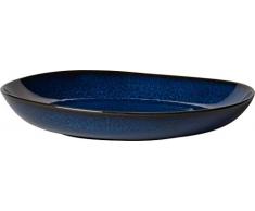 Villeroy & Boch Lave Bleu Schale flach, Steingut, Blau