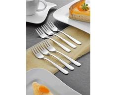 Esmeyer Kuchengabeln Serie Sylvia VE=12 Stück 148 mm 156-121, Chrom, 1-Pack