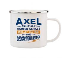 History & Heraldry Echter Kerl Emaille Becher, Axel, Mehrfarbig