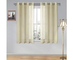DWCN Vorhang, durchscheinend 52x45 beige