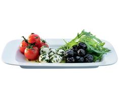 LSA International Dine Rechteckige Auflaufform 26 cm, weiß (2 Stück)