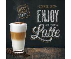 Pro-Art gla1009d Wandbild Glas-Art Enjoy Latte 20 x 20 cm