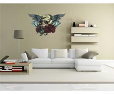 Indigos KAR-Wall-Misc2-Skull66-70 Wandtattoo Misc2-Skull66 - Totenkopf - Skull - Wandaufkleber 70 x 42 cm
