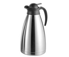 Esmeyer Isolierkanne Thermoart 2 Liter, Edelstahl, Silber/schwarz