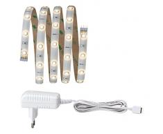 Paulmann 703.17 Function YourLED Basisset 1,5m Warmweiß 4,5W 230/12V Niedervolt 12V Weiß Kunststoff 70317 Lichtband Lichtstreifen Lichtschlauch