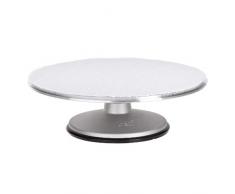Ateco 612-PB Tortenständer aus Gusseisen #613 12 Round, Aluminum Base metallisch