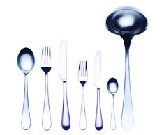 Mepra 104222039 Besteckset Natura Ice Moka, Metall, spülmaschinenfest, 39-teilig