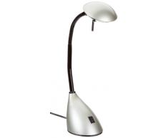 Paulmann 770.20 table&desk Ida Schreibtischleuchte 1x20W G4 Silber Metall/Kunststoff 770.20 moderne Tischlampe Tischleuchte Leselampe Büro