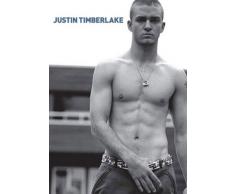 Timberlake, Justin - Torso - Mini Poster Musik schwarz-Weiss Foto sexy Oberköper - Grösse 40x50 cm