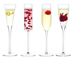 LSA International Sektgläser Lulu 4er-Set