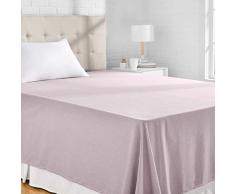 AmazonBasics Bettlaken, Mikrofaser, melierter Stoff, 230 cm x 260 cm - Violett (Purple Dusk)
