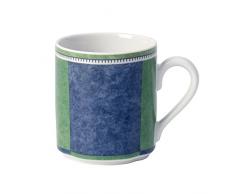 Villeroy & Boch Switch 3 Costa Kaffeebecher, 300 ml, Höhe: 9 cm, Porzellan, Weiß/Blau/Grün