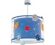 Dalber Kinder Hängelampe Planeten Raum, Plastik, Blau, 33 x 33 x 25 cm