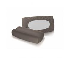 Fleuresse vital Comfort Kissenbezug, 96% Baumwolle, 4% Elasthan, Espresso, 24.4 x 15.2 x 1.2 cm