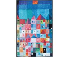 Wash + Dry Colourful Houses Fußmatte, Acryl, bunt, 75x120x0.7 cm
