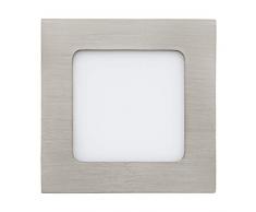 EGLO Einbauleuchte, Metallguss, Integriert, 5.5 W, nickel-matt