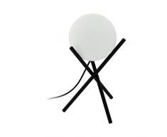 EGLO CASTELLATO Tischleuchte Höhe 33 cm, Stahl, 28 W, schwarz