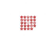 Glorex 61710123 - Holzsterne für Weihnachtskalender mit Zahlen 1 bis 24 - Gold