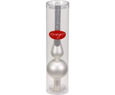 Inge-glas 11000C225 Baumspitze 26 cm, 1-Stück/Packung, weiß matt