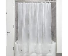 iDesign EVA Liner Futter für Duschvorhang, 183,0 cm x 183,0 cm großer Vorhang aus schimmelresistentem EVA mit zwölf Ösen, matt