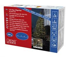 Konstsmide 3657-807 Micro LED Kompakt System Erweiterung: Lichterkette / für AuÃen (IP44) / VDE geprüft / 100 bernsteinfarbene Dioden / schwarzes Softkabel