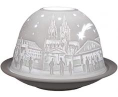 Himmlische Düfte Geschenkartikel GmbH Köln Windlicht, Porzellan, Weiß, 12 x 12 x 8 cm