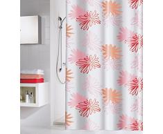 Meusch 2399416305 Duschvorhang Pink Flower, 180 x 200 cm, rose