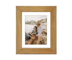 Tailored Frames Maßgeschneiderter Bilderrahmen aus echtem Eichenholz, zum Aufstellen an der Wand