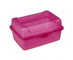 keeeper Frischhaltedose mit Klickverschluss, 11 x 7,5 x 6 cm, 350 ml, Luca Micro, Pink